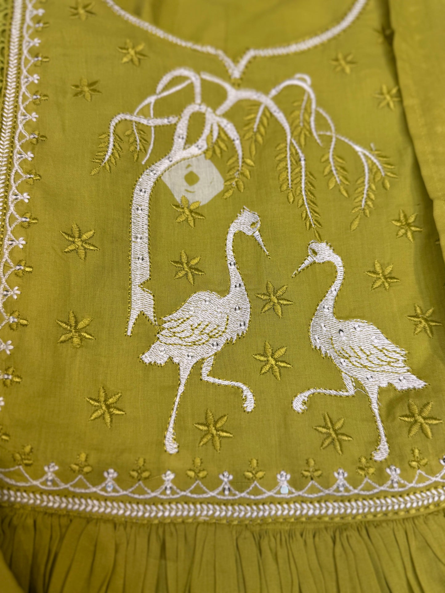 Pure Cotton Bandini Printed Kurti with Pant and Dupatta