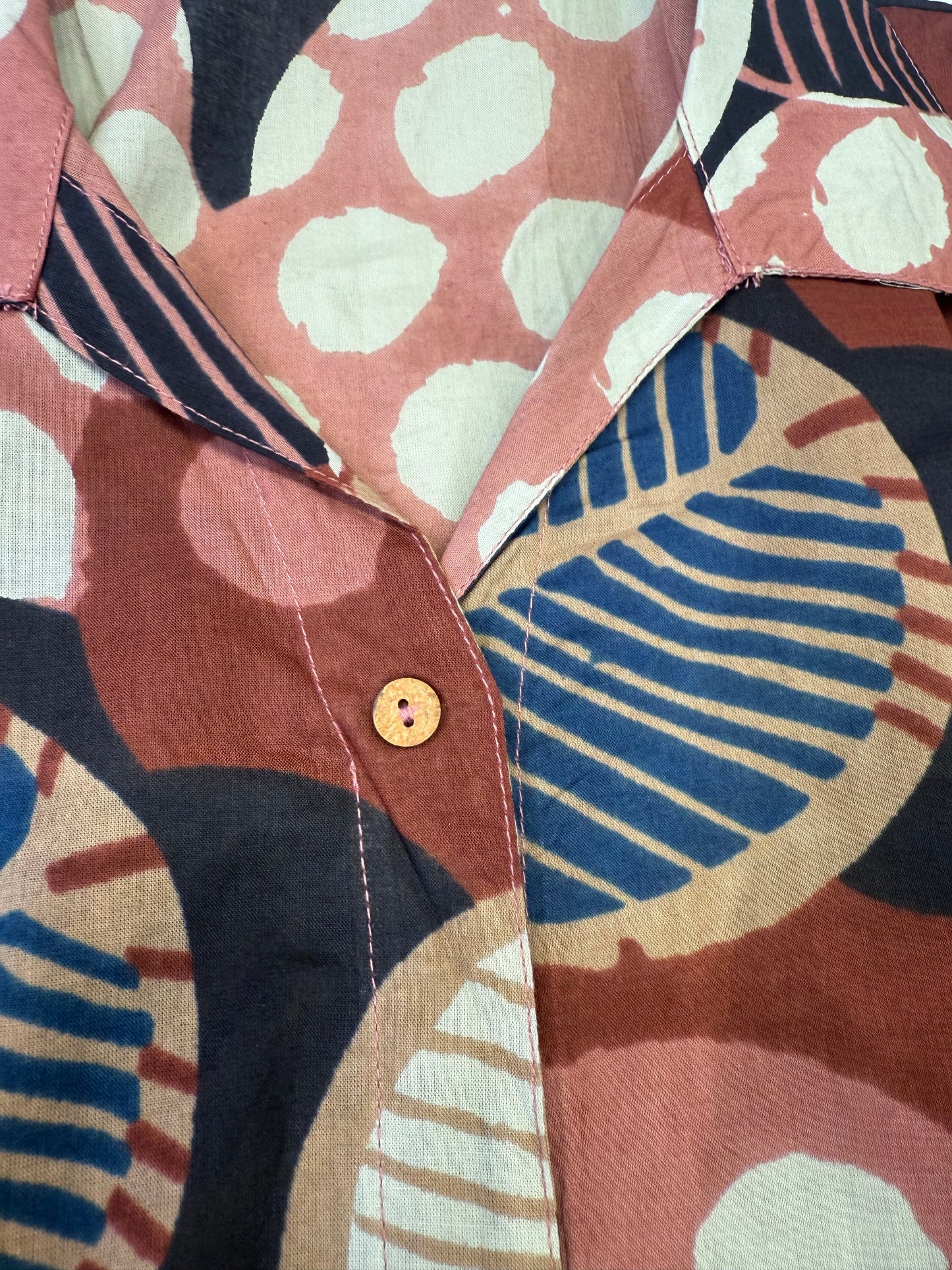 Printed Pure Cotton A-line Dress-HSC21
