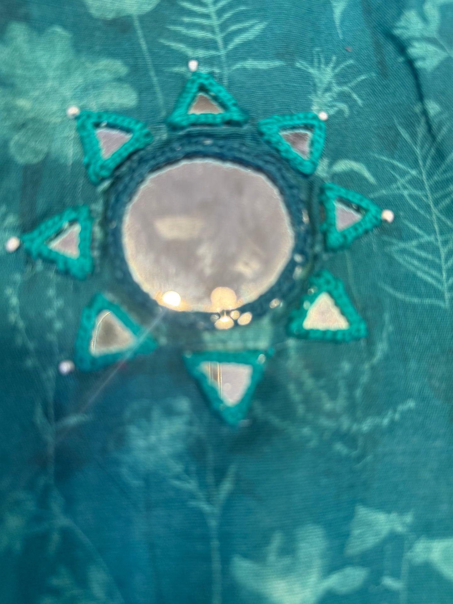 Mirror work Cotton Kurti