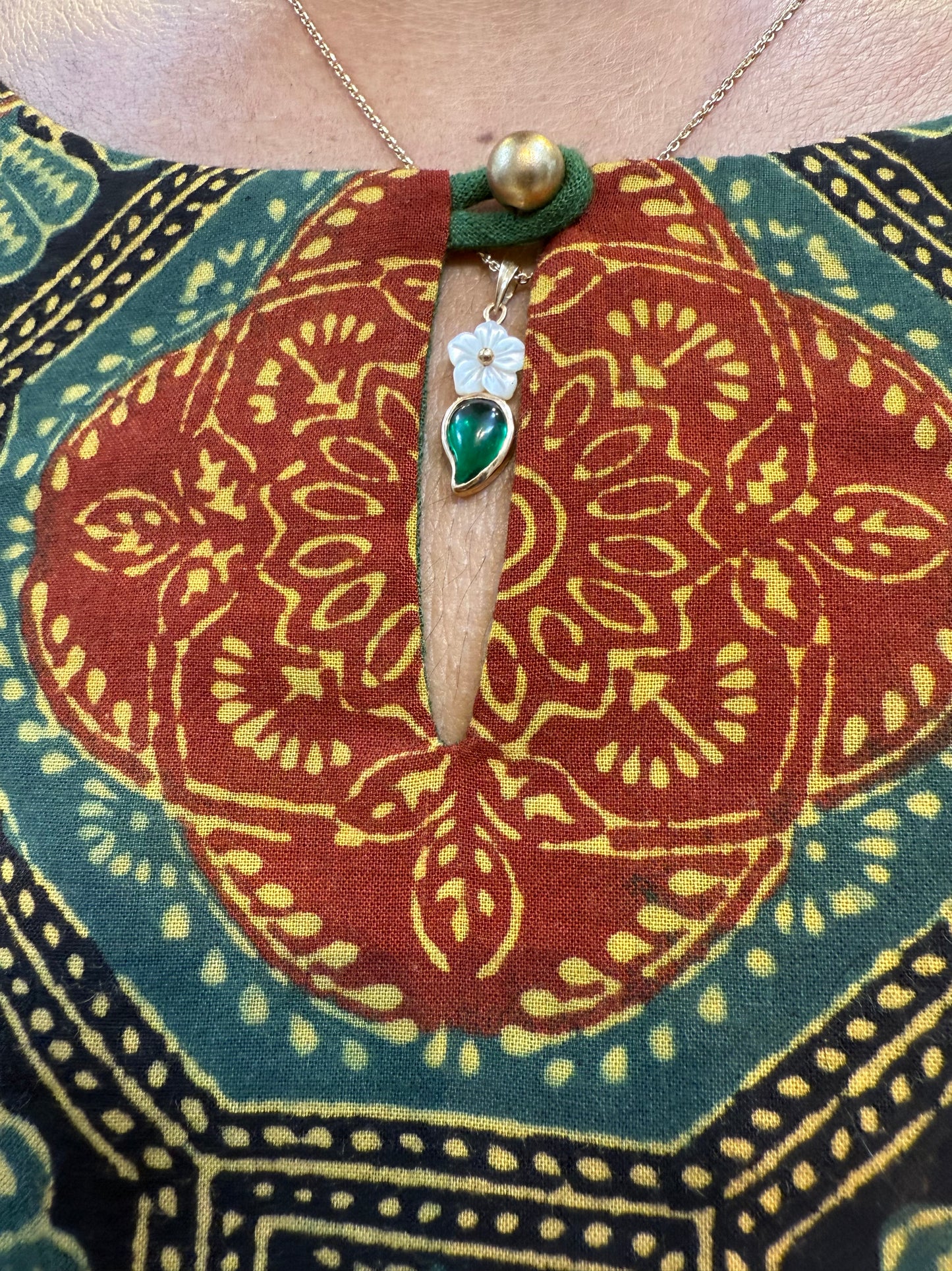 Bottle Green Kurti with pocket