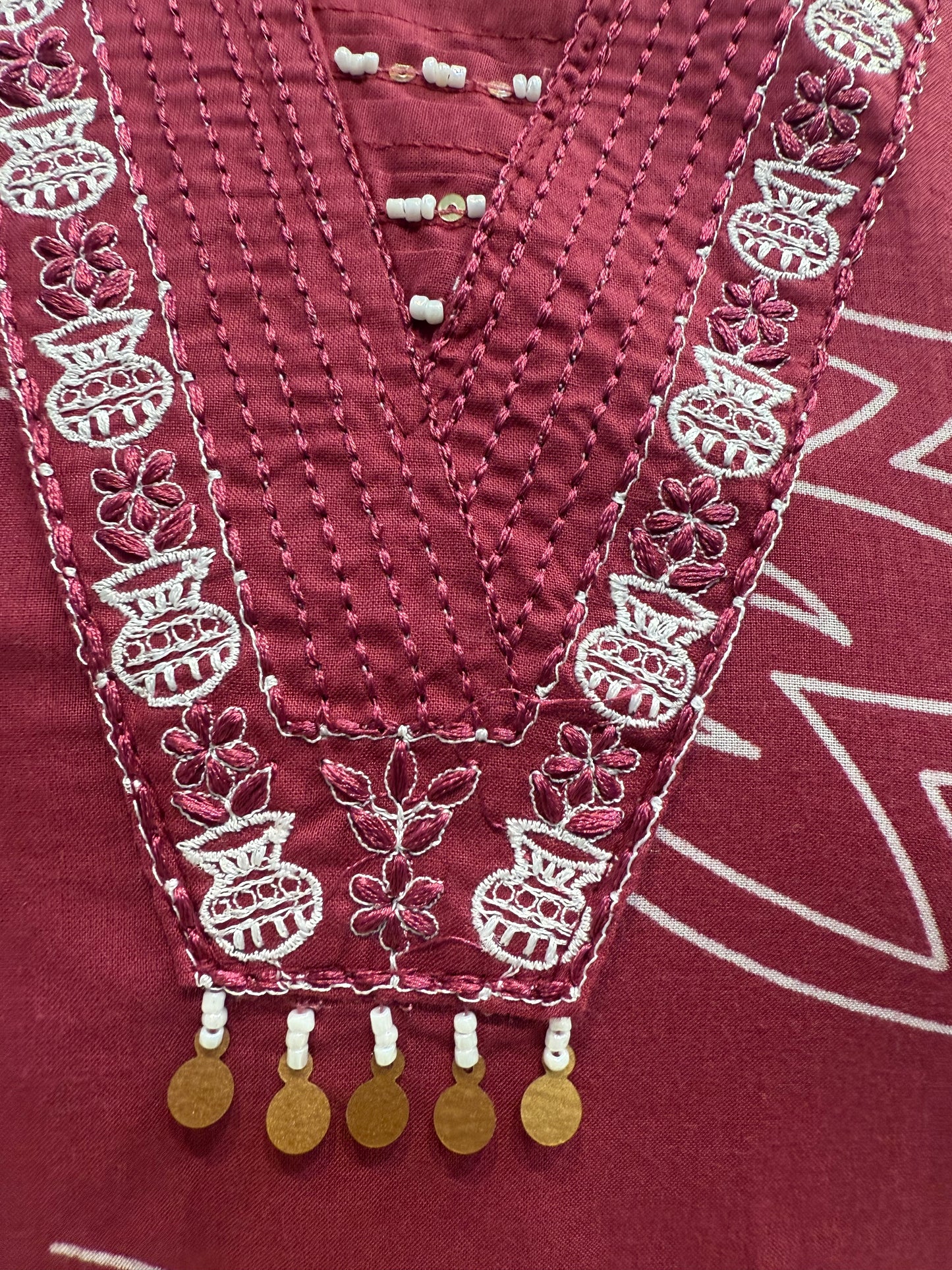 Simple Cotton Kurti With Pant and Dupatta