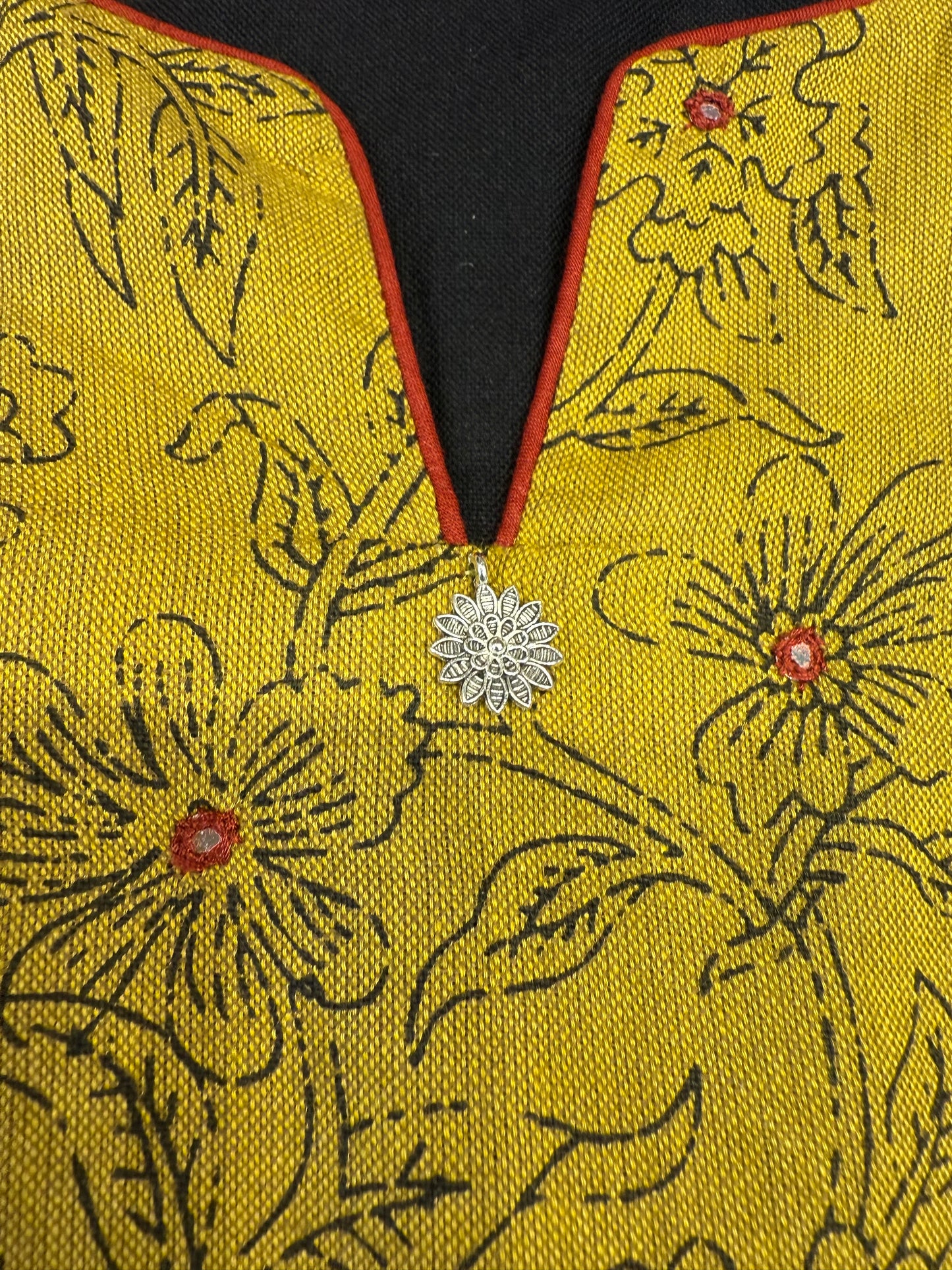 Black Pure Cotton Kurti