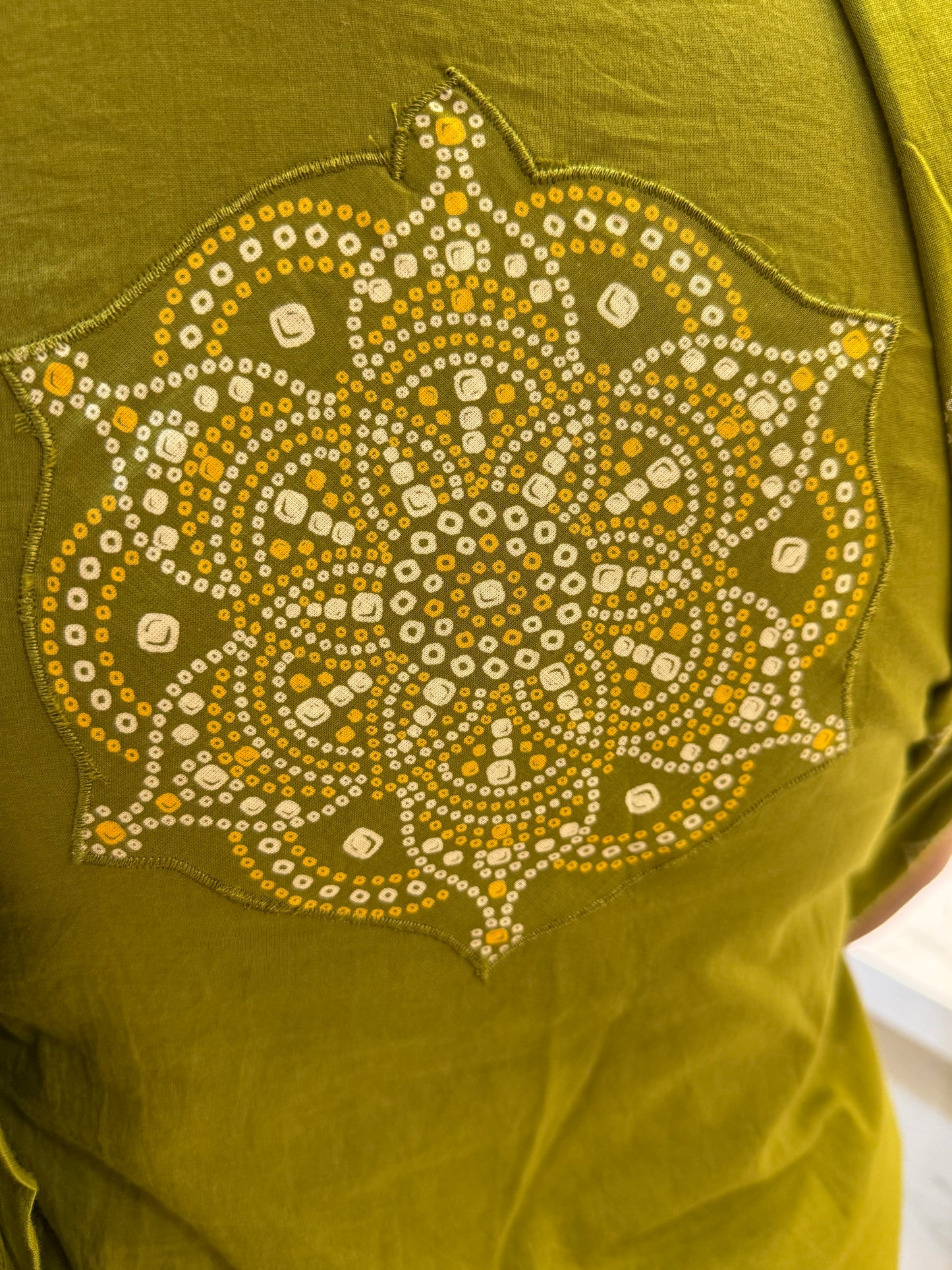 Bandini Printed Green Pure Cotton Kurti With Pant and Dupatta