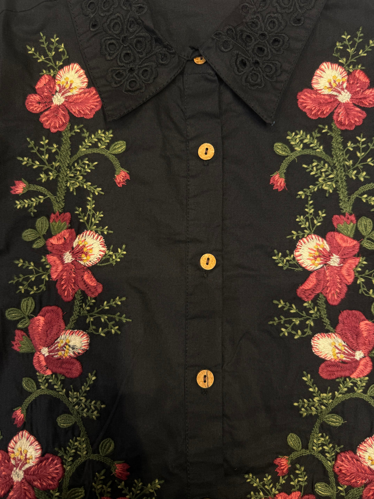 Designer Wear Floral Embroidery Pure Cotton Co-ords Set -HSC1286