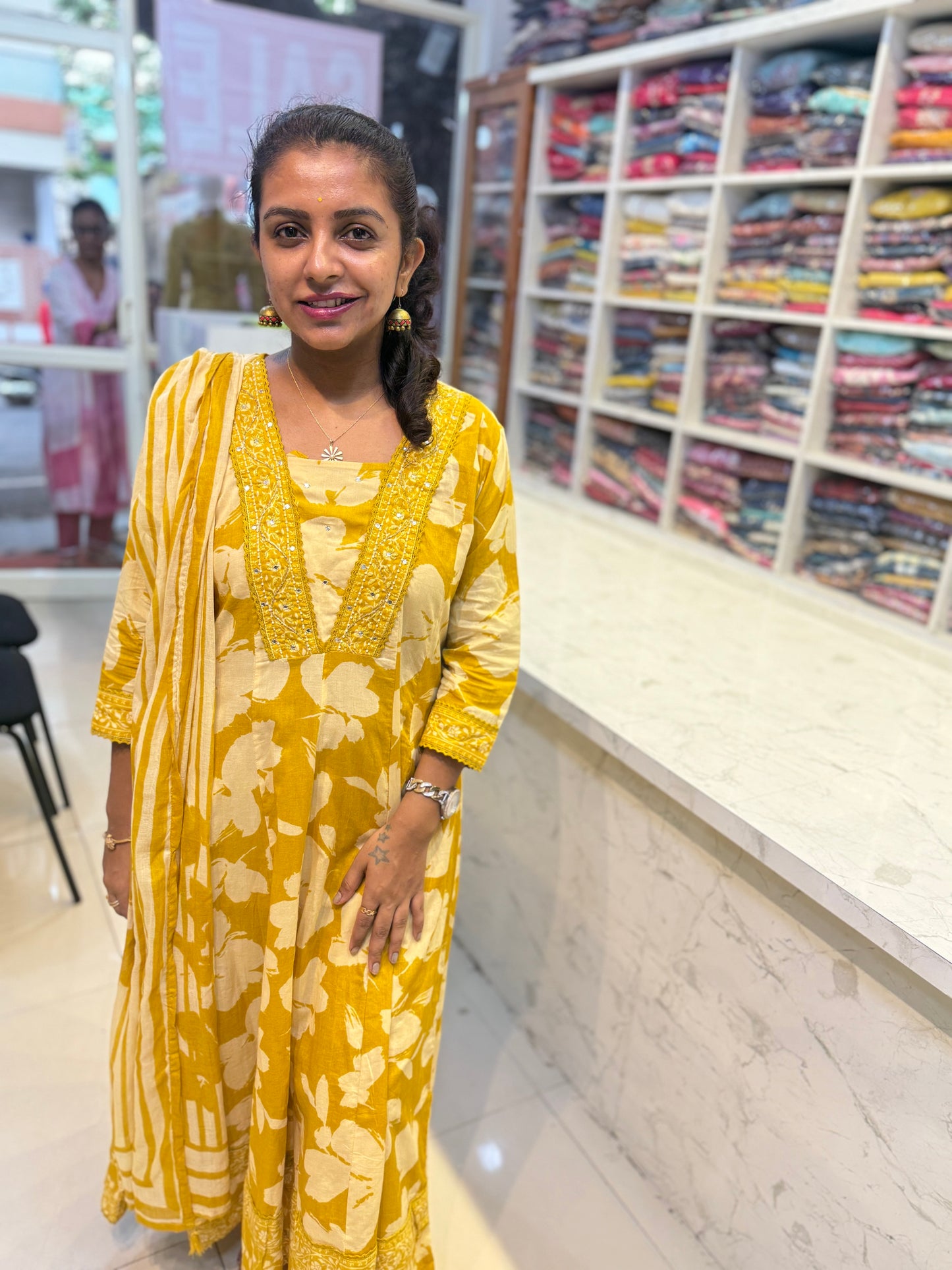 A-line Cotton Salwar Set