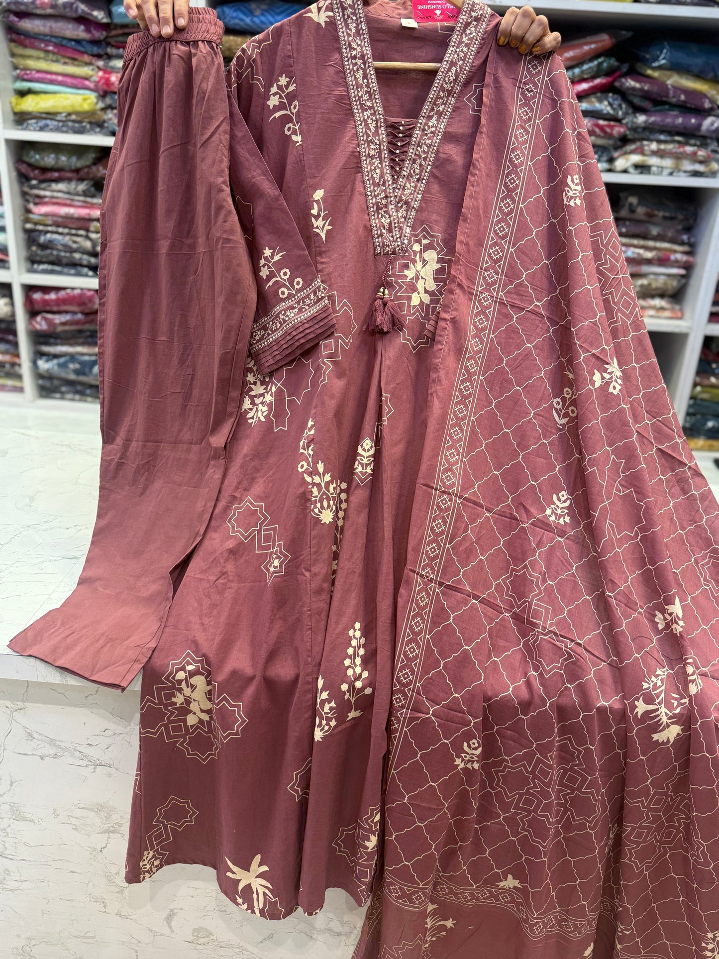 Two sides pockets A-line dress