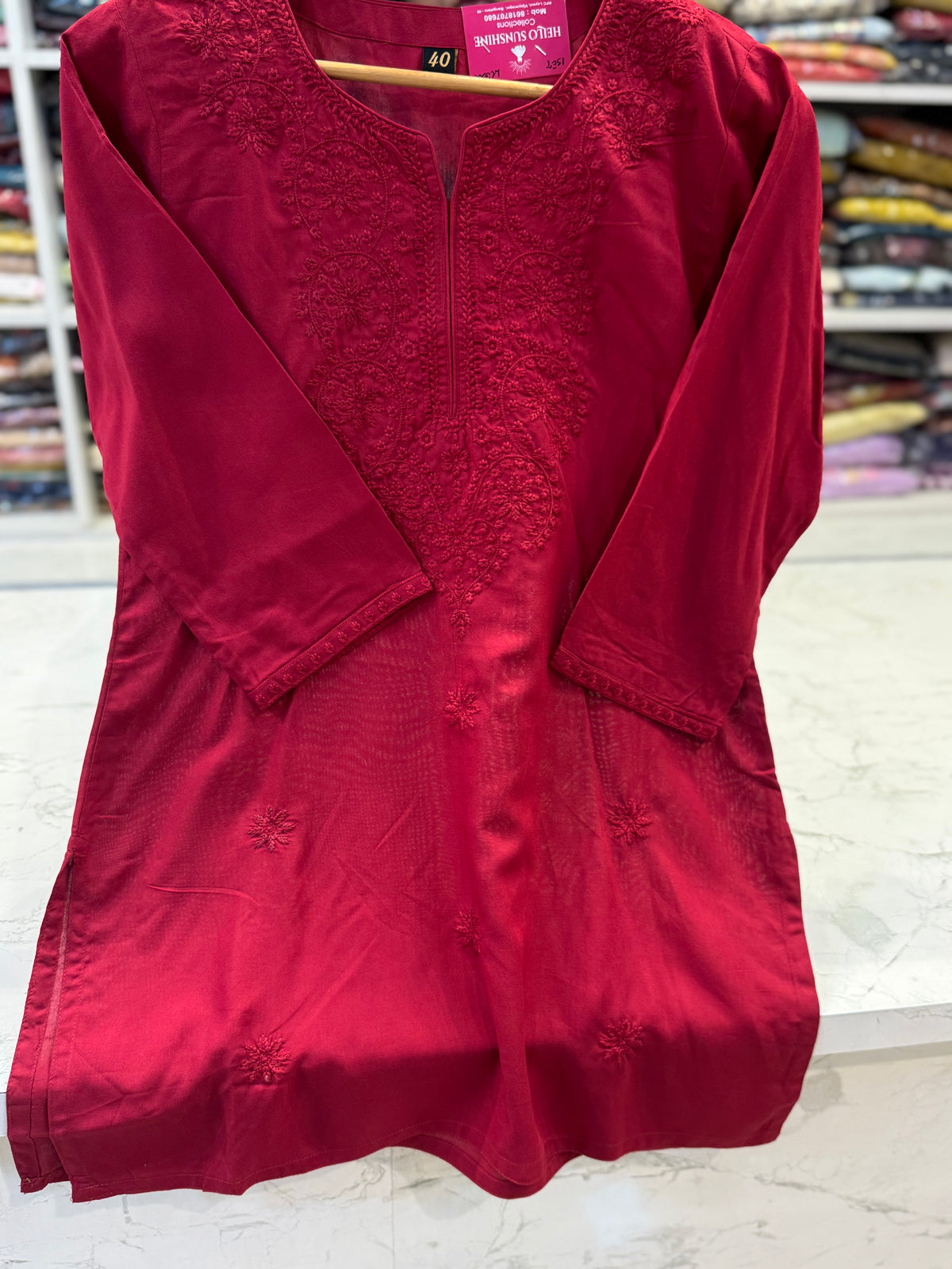 Marron Tunics Top -HSC1249