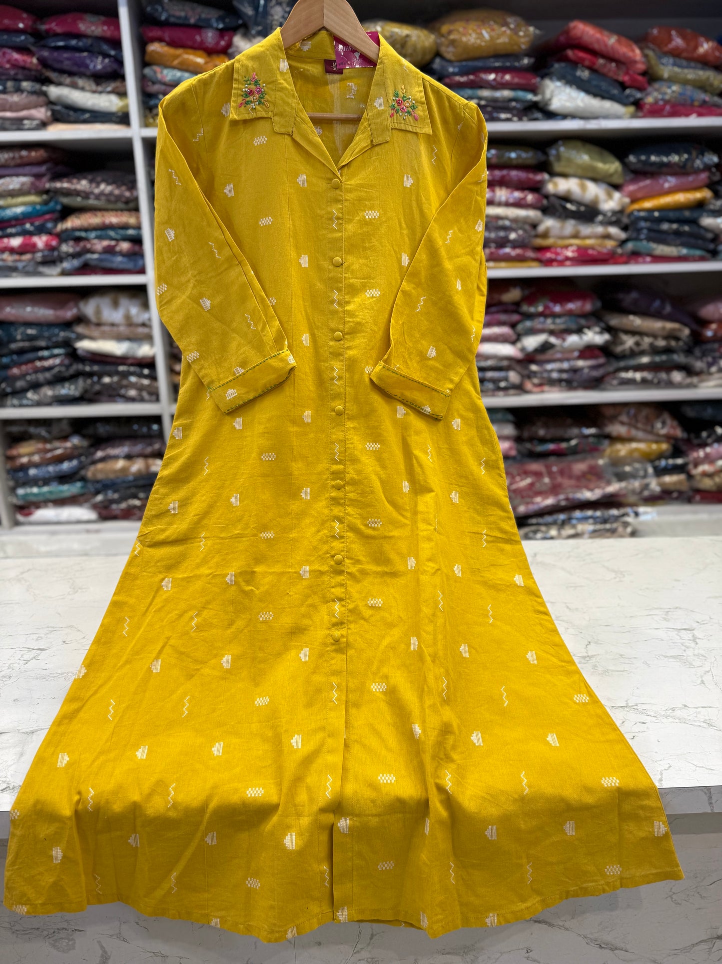 Pure Handloom Cotton Maxi Dress