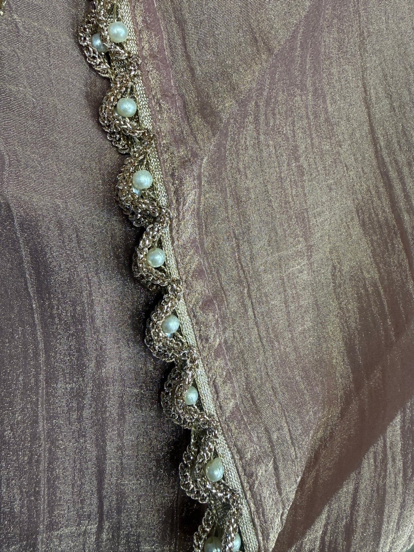 Shimmer Crush Hand Embroidery Kaftan Kurti With Pant-HSC157