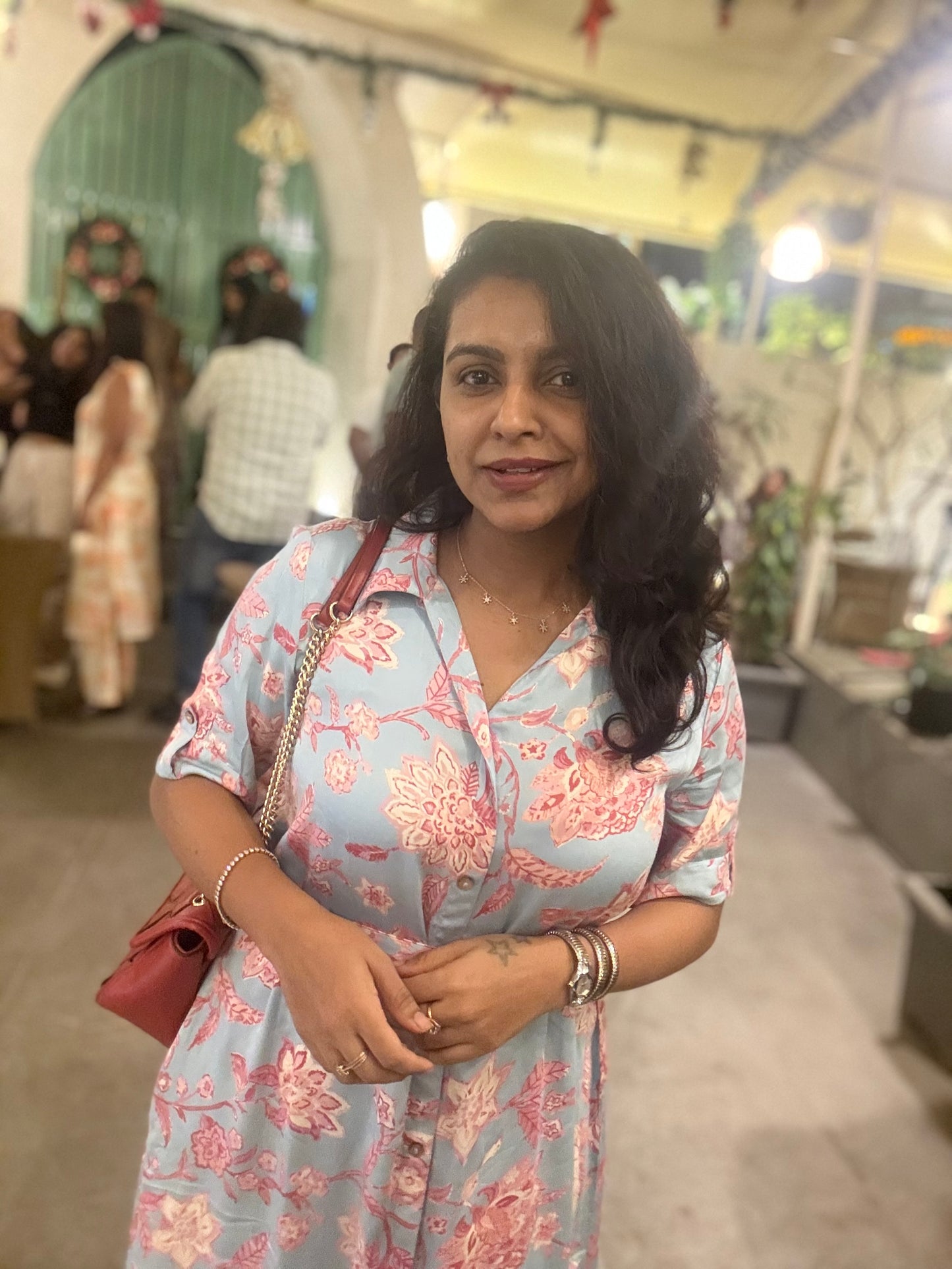 Gajji Silk A-line Maxi Dress With Pockets