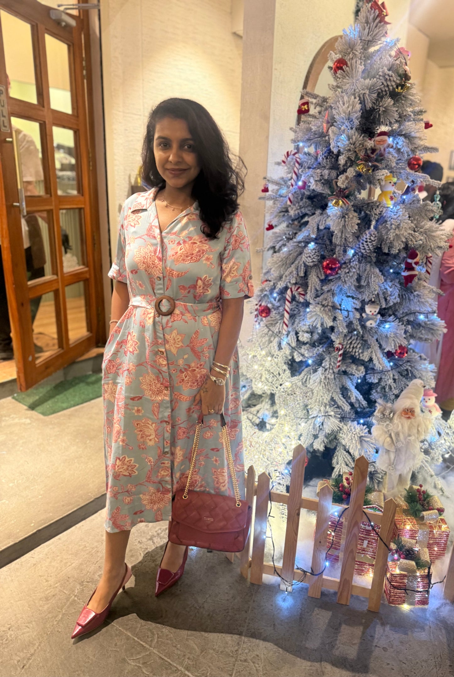 Gajji Silk A-line Maxi Dress With Pockets