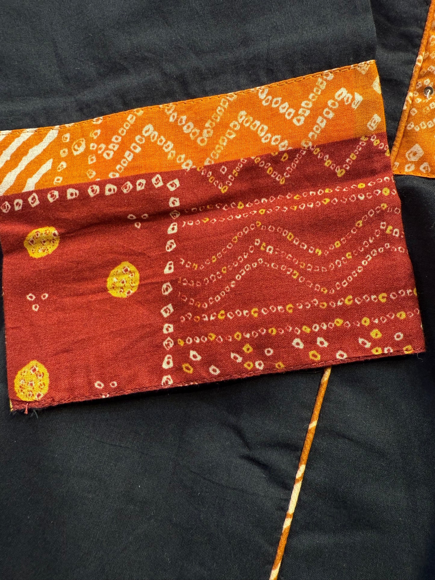 Patch Work Printed Pure Cotton Kurti With Pant and Dupatta