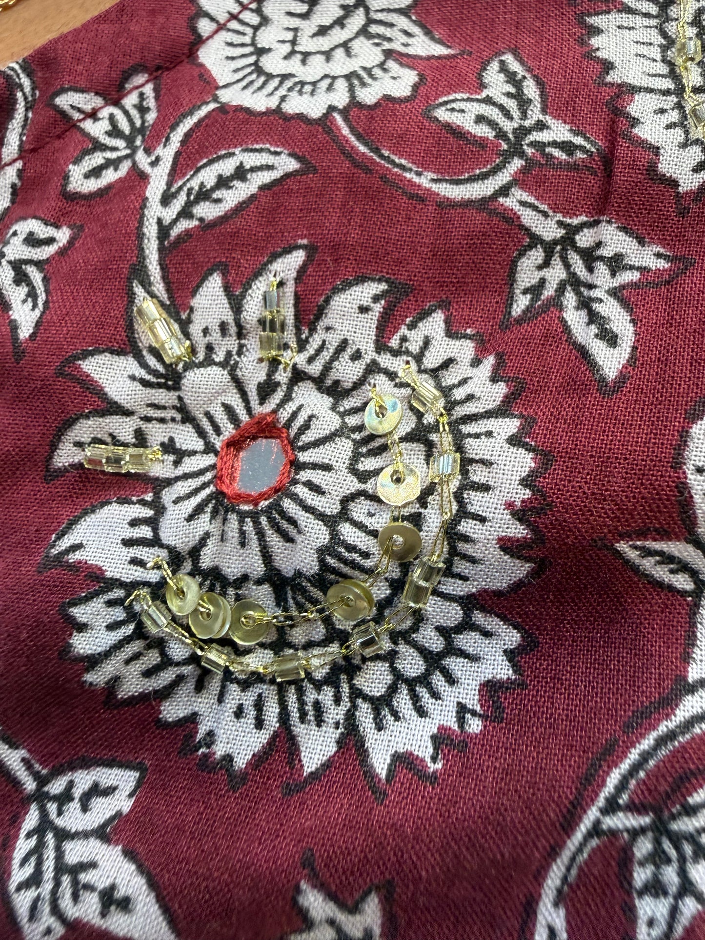 Printed Pure Cotton Kurti With Lace Detail Pant and Dupatta