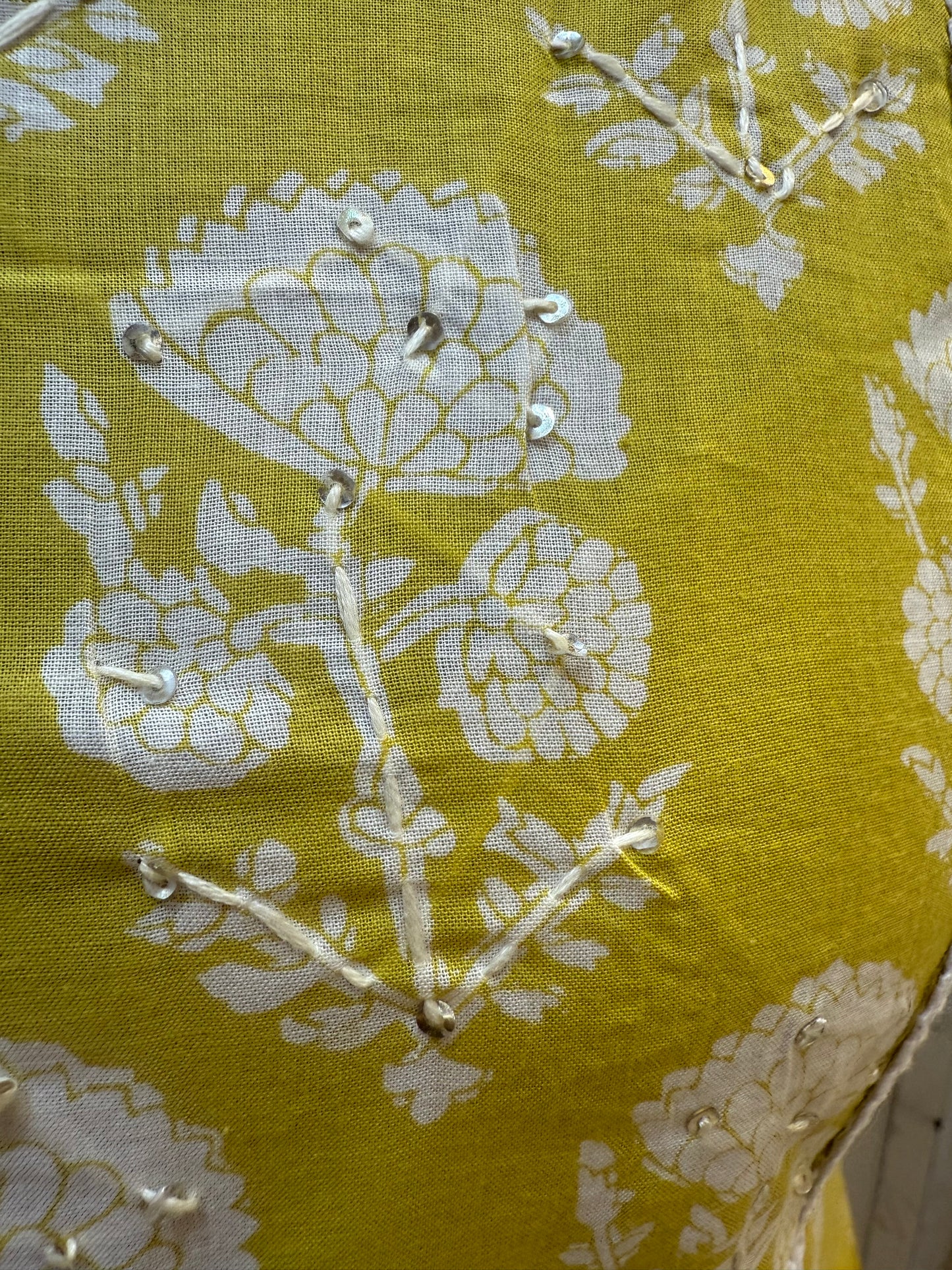 Pure Cotton Thread Embroidery Kurti With Pant and Dupatta-HSC54