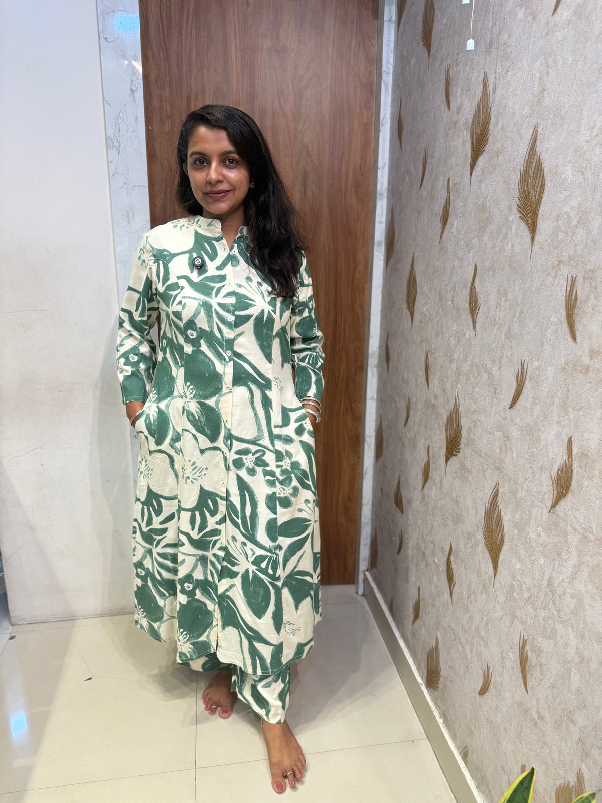 Premium Rayon Printed Co-ords Set - HSC1192