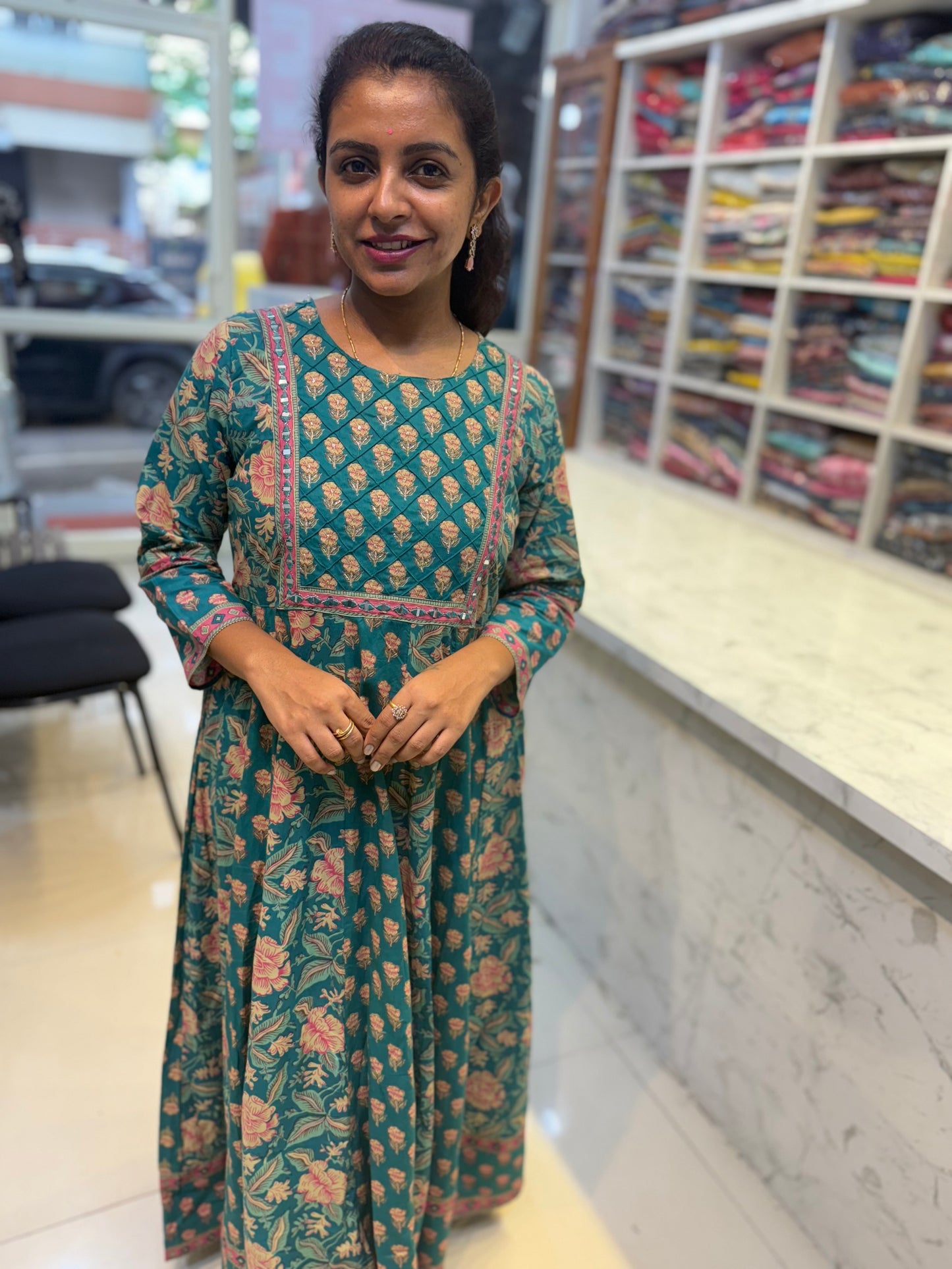 Pure Cotton Anarkali Dress