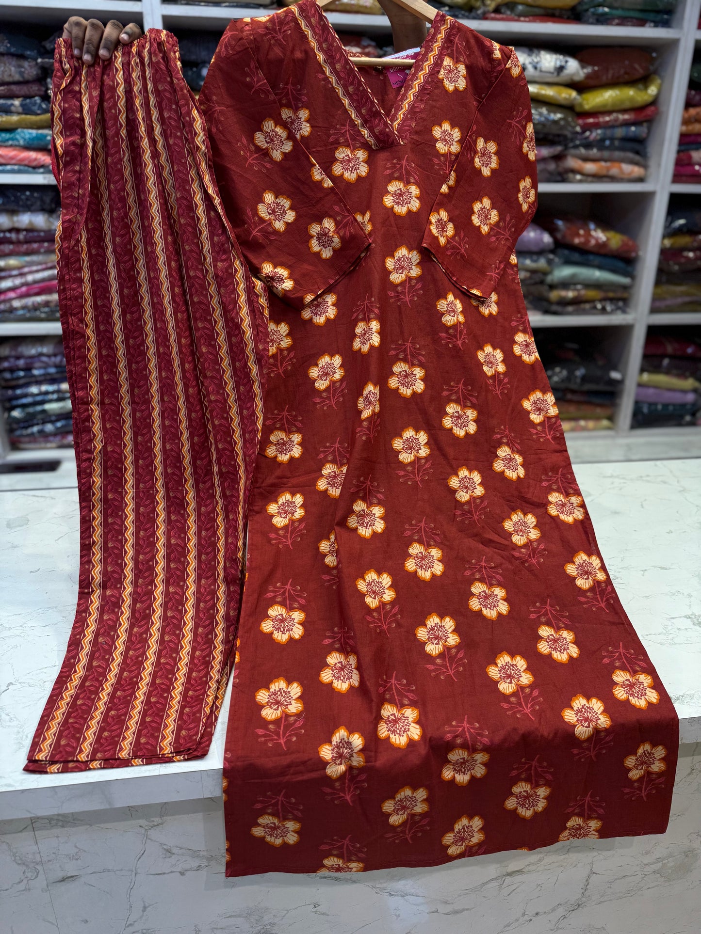 Printed Cotton Co-ords set-HSC180