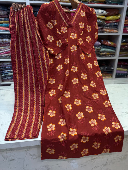 Printed Cotton Co-ords set-HSC180