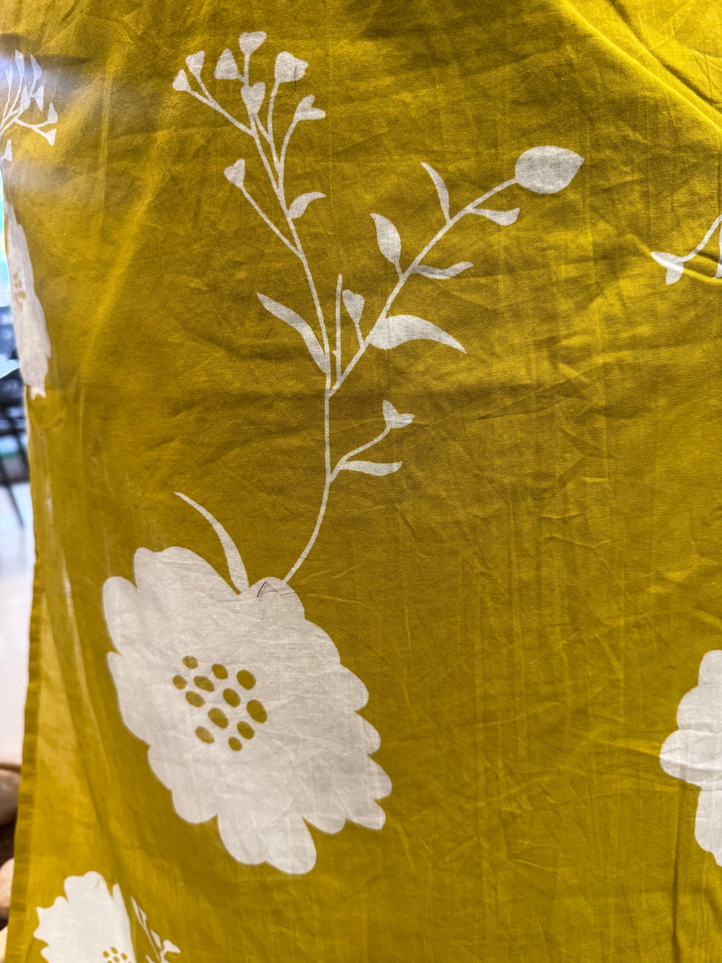 Scallop Cut Pure Cotton Kurti With Pant and Dupatta-HSC89