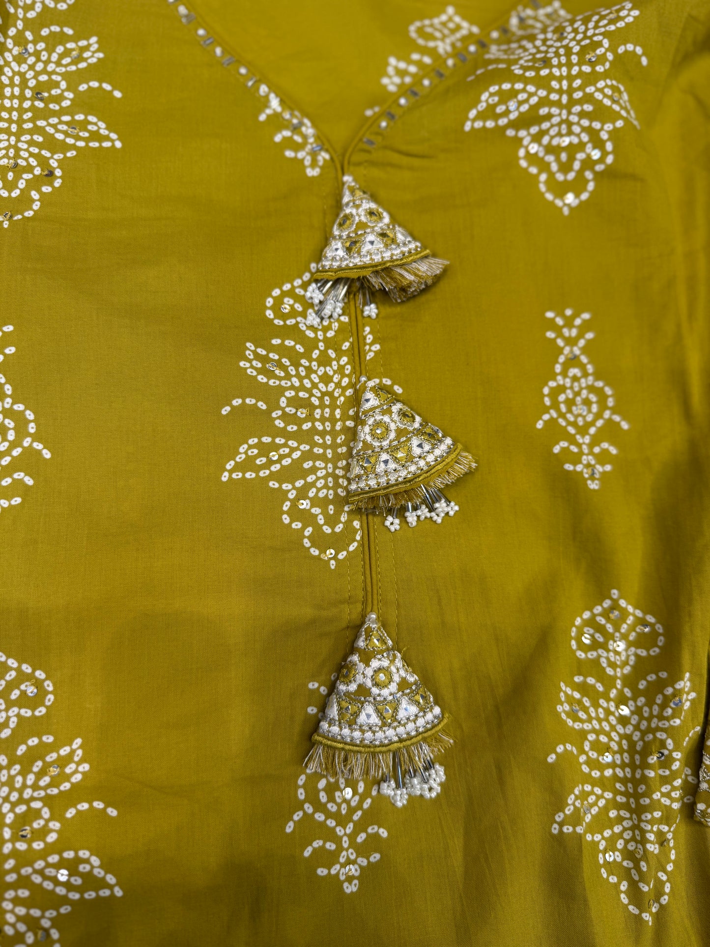 Mustard Pure Cotton Kurti With Pant