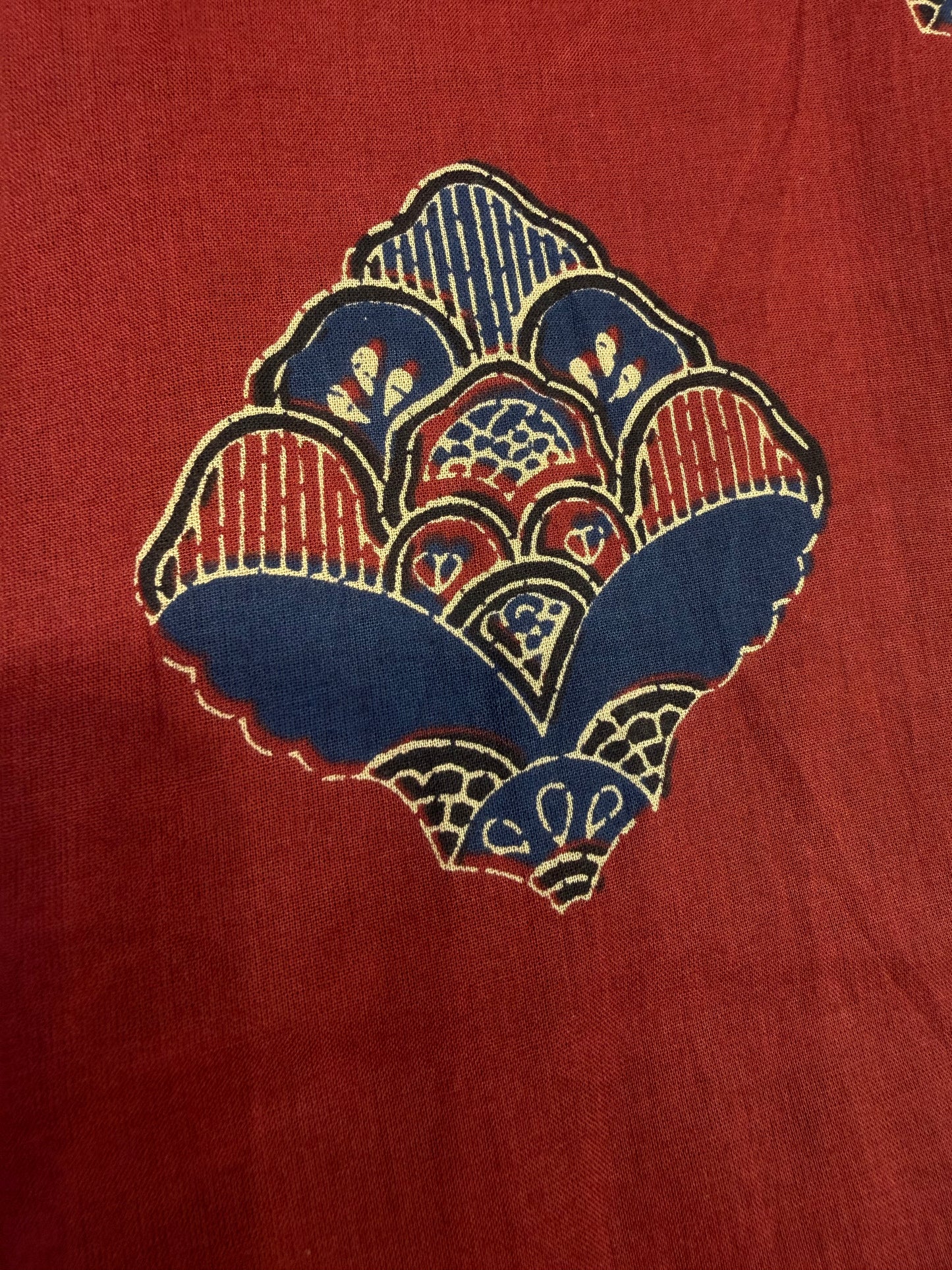 Marron Printed Pure Cotton Tunics Top