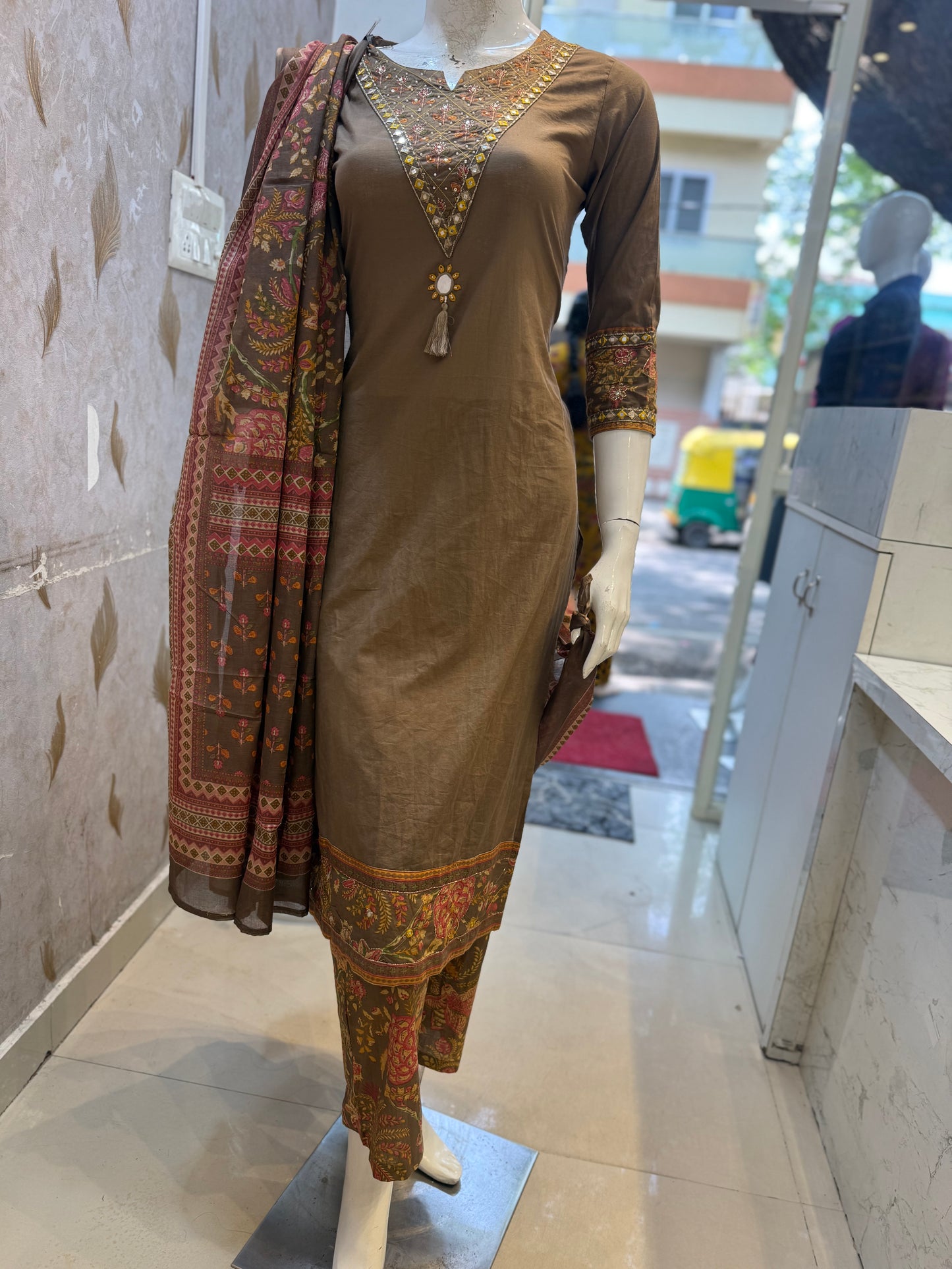 Pure Cotton Printed Pant With Kurti with Dupattac127