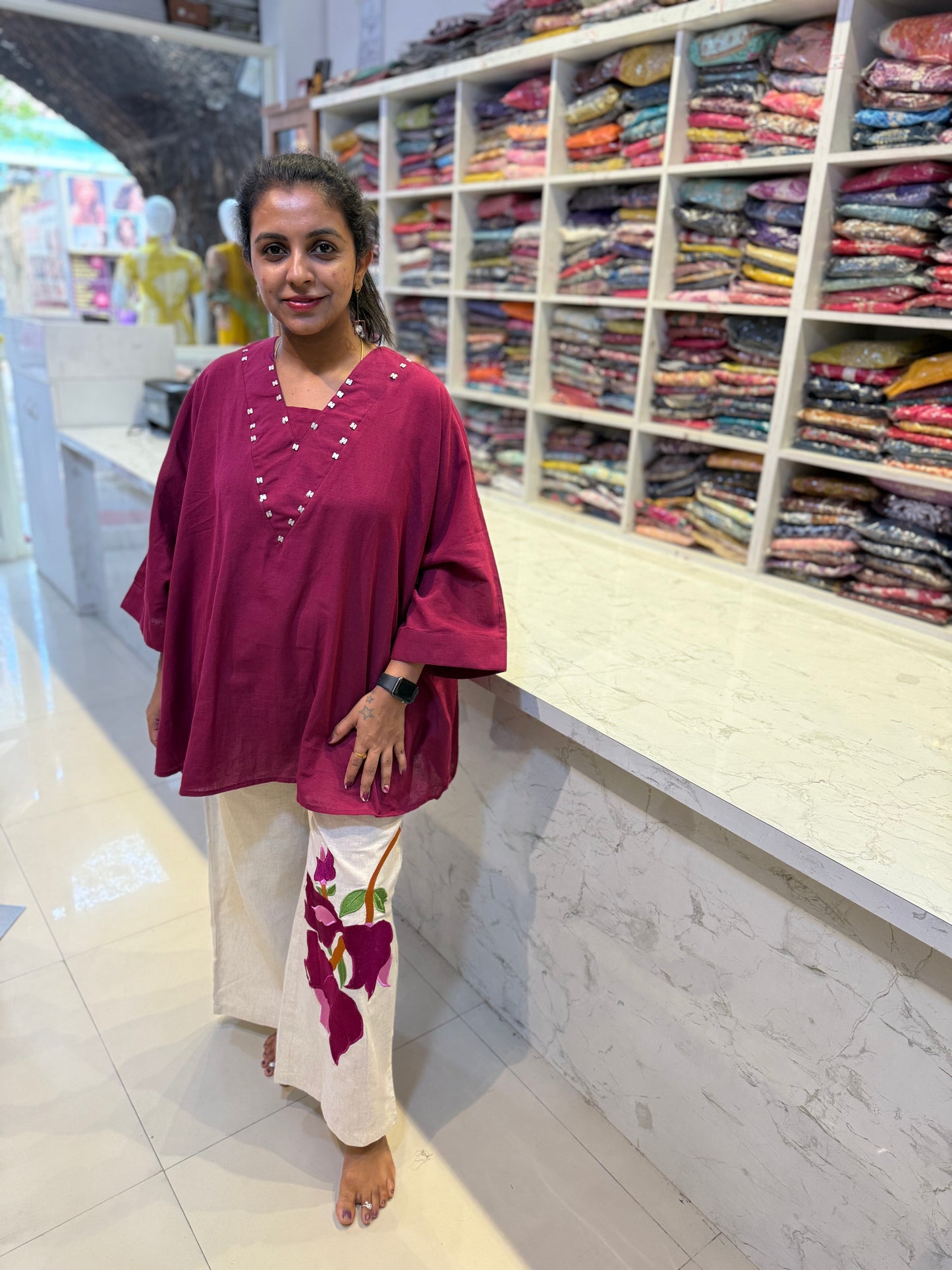 Kaftan Style Cotton flex Co-ords set