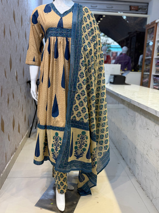 Anarkali Cotton Salwar Suit