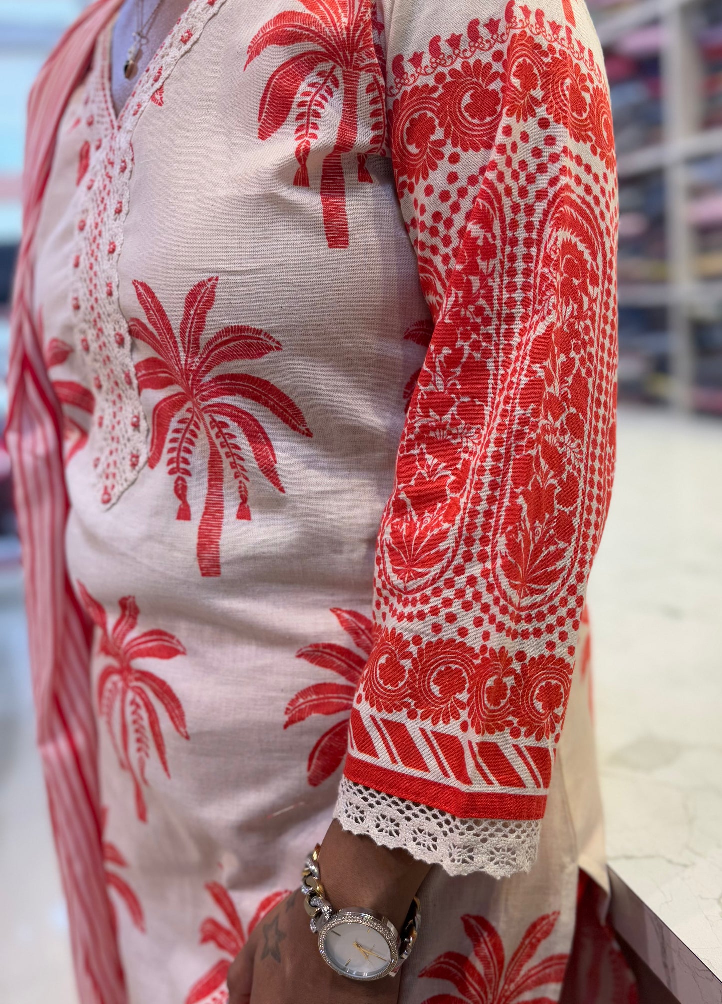 Pure Linen Salwar suit