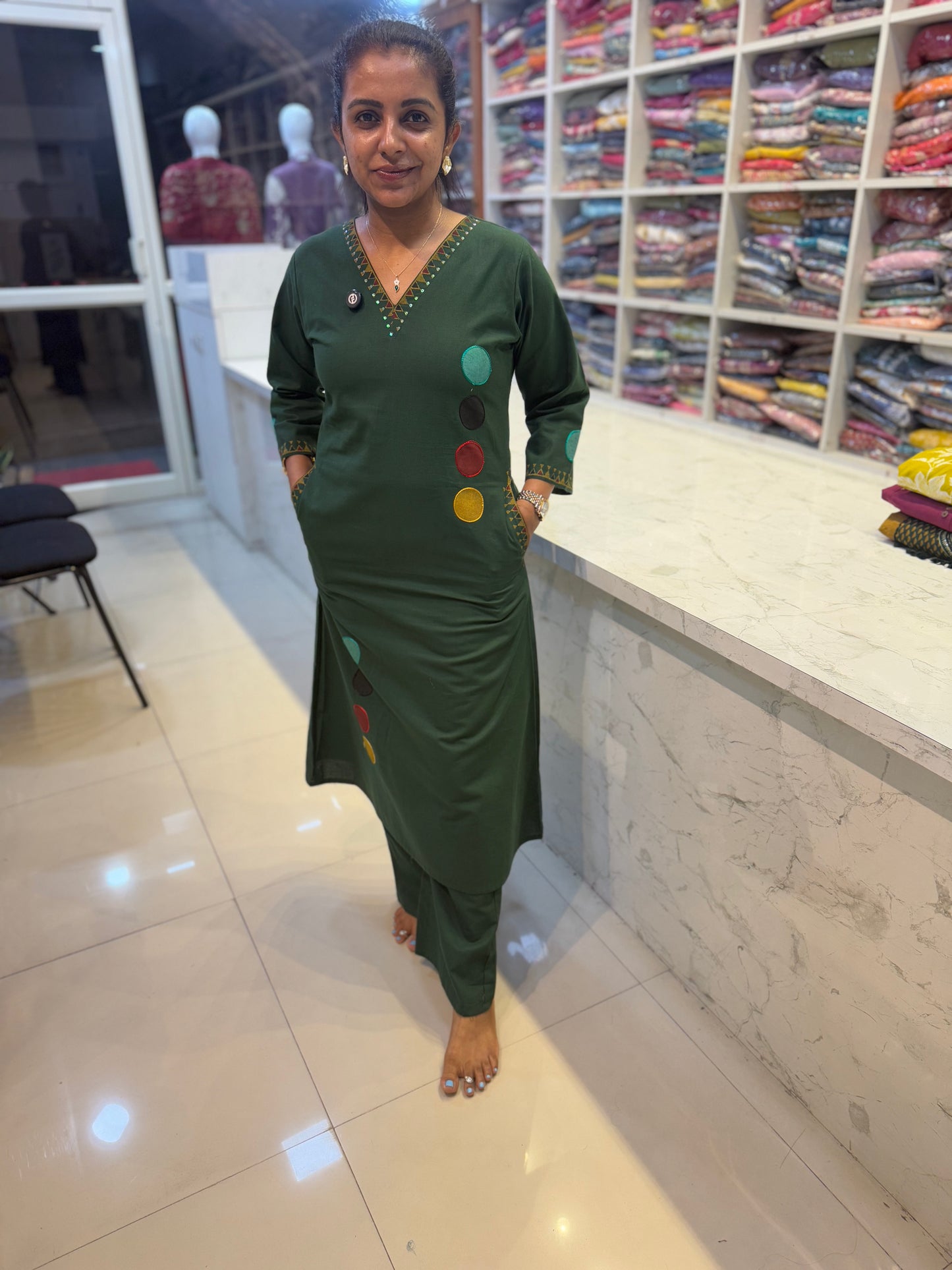 Green Cotton Co-ords set