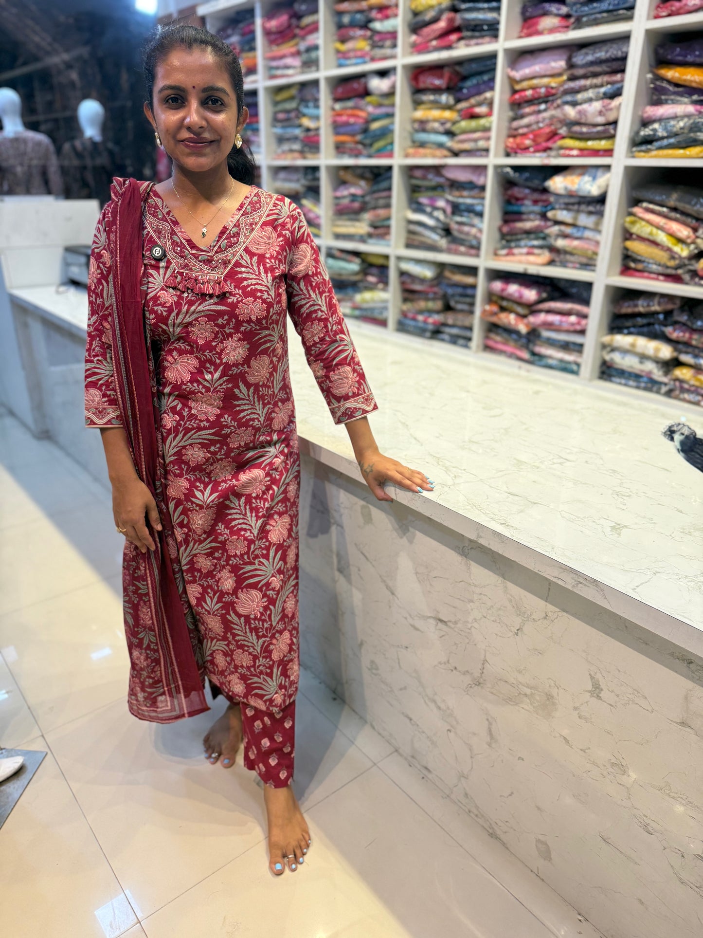 Printed Cotton Salwar Suit